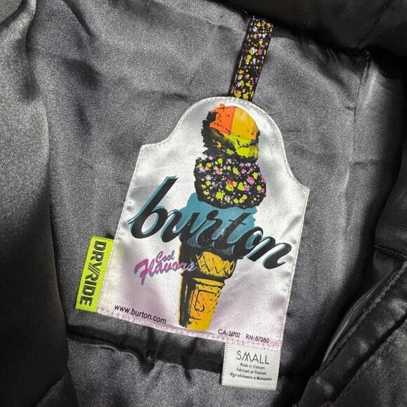 BURTON DRYRIDE Cool Flavors Waterproof Winter Ski Snowboard Jacket Womens Small - Picture 5 of 8